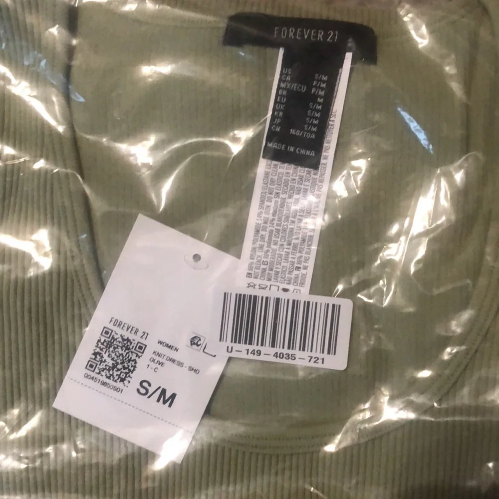 Forever 21 Ribbed Mini Bodycon Dress NWT - Picture 6 of 6